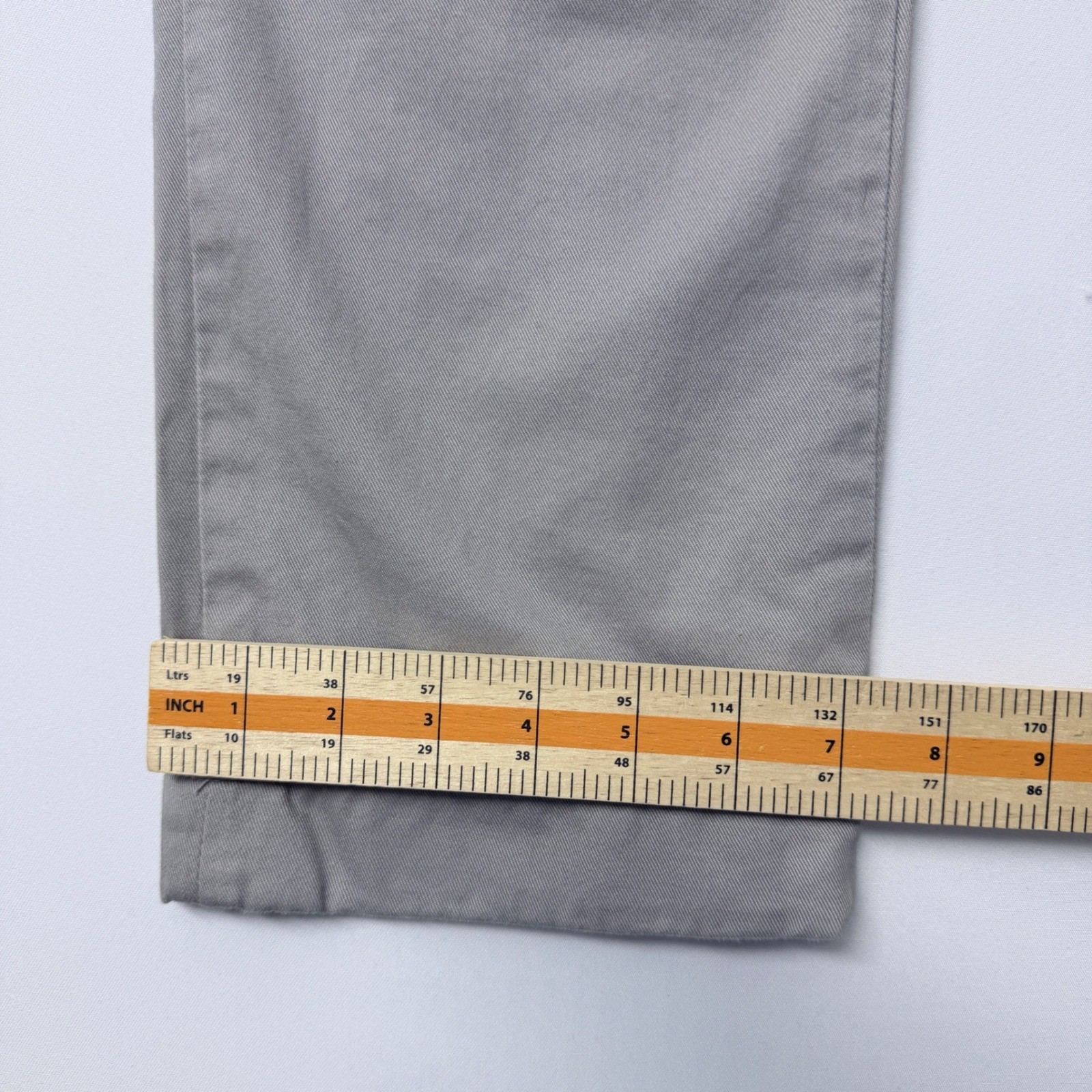 J.Crew The Sutton Slim Straight Chino Pants Mens 32×30 Light Gray Cotton Twill