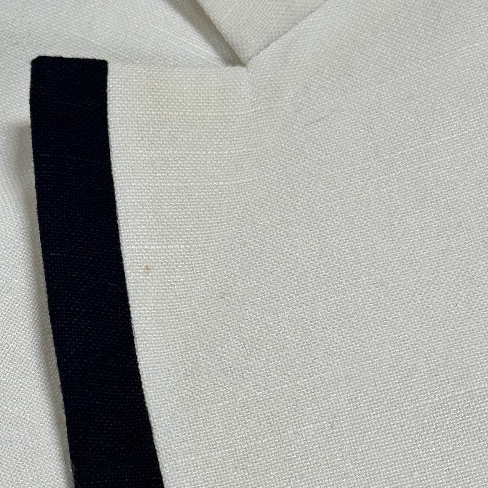 Jacqueline Ferrar Womens Suit Set Size 10 White Navy Nautical Vintage Blazer