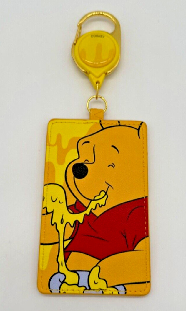 Loungefly Disney Winnie the Pooh Honey Hunny Retractable Lanyard ID Holder NEW