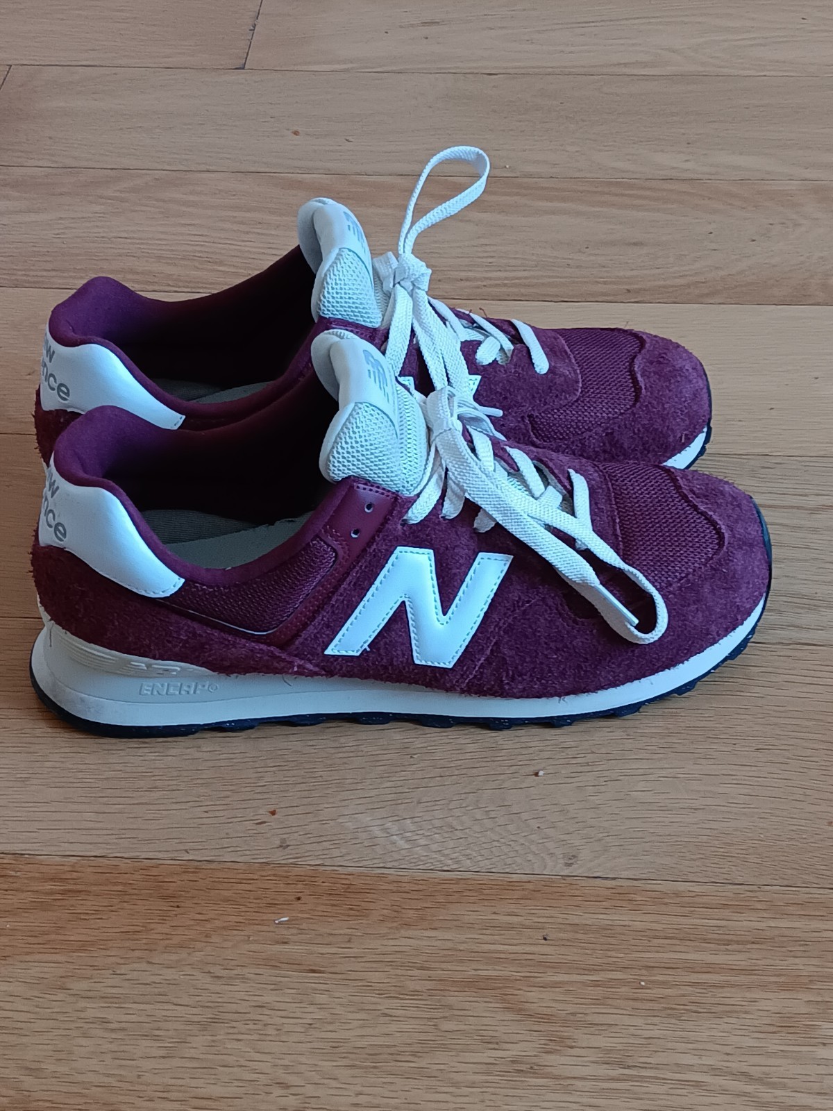 Size 11.5- New Balance 574 ENCAP Burgundy MENS SNEAKERS