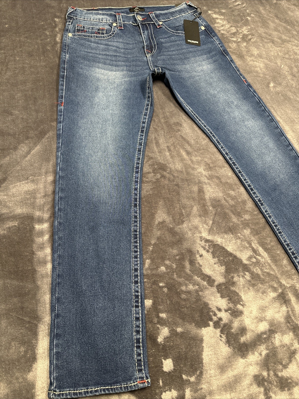 True Religion Geno Big T ”Medium Rustic Barn Wash” 32×32 Relaxed Slim #700600