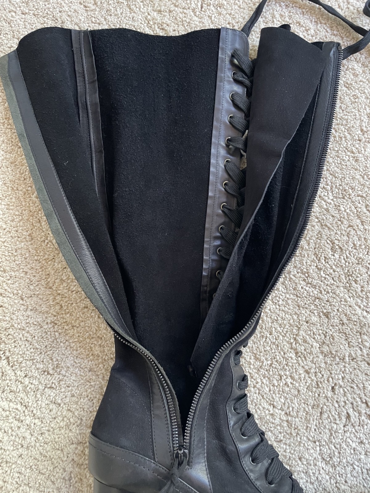 Rag and Bone Knee-High Lace-Up Boots Size 36.5