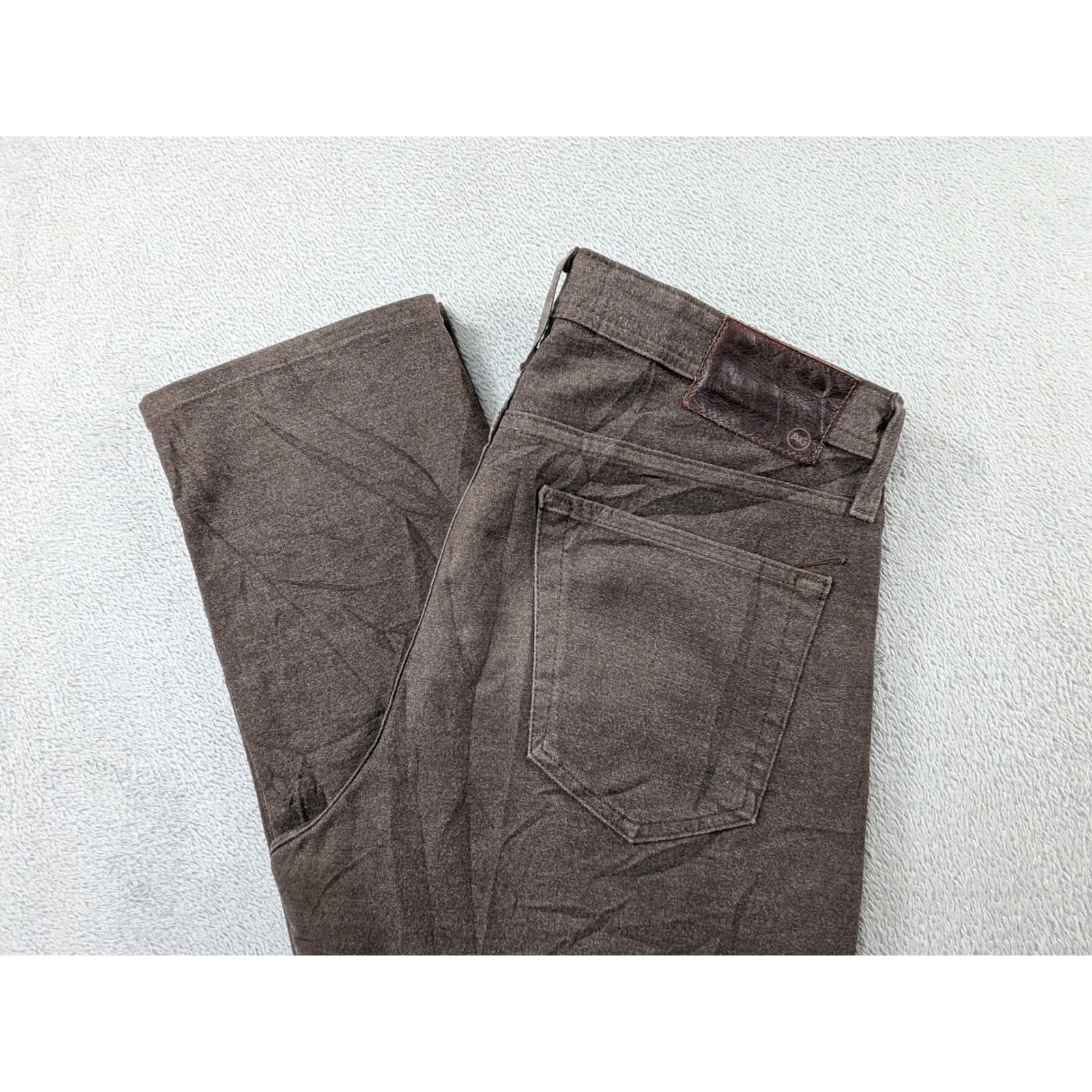 AG Adriano Goldschmied The Tellis Modern Slim Pants Brown 31R 1783WILDOW Mens