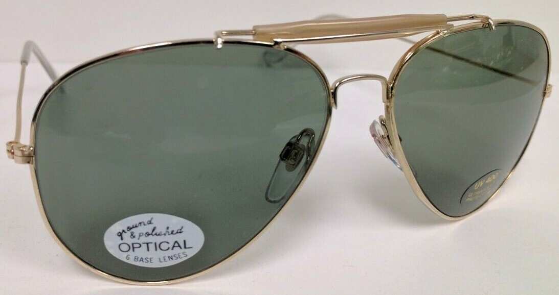Vintage Outdoorsman w/ optical ground & polish glass lens sunglasses