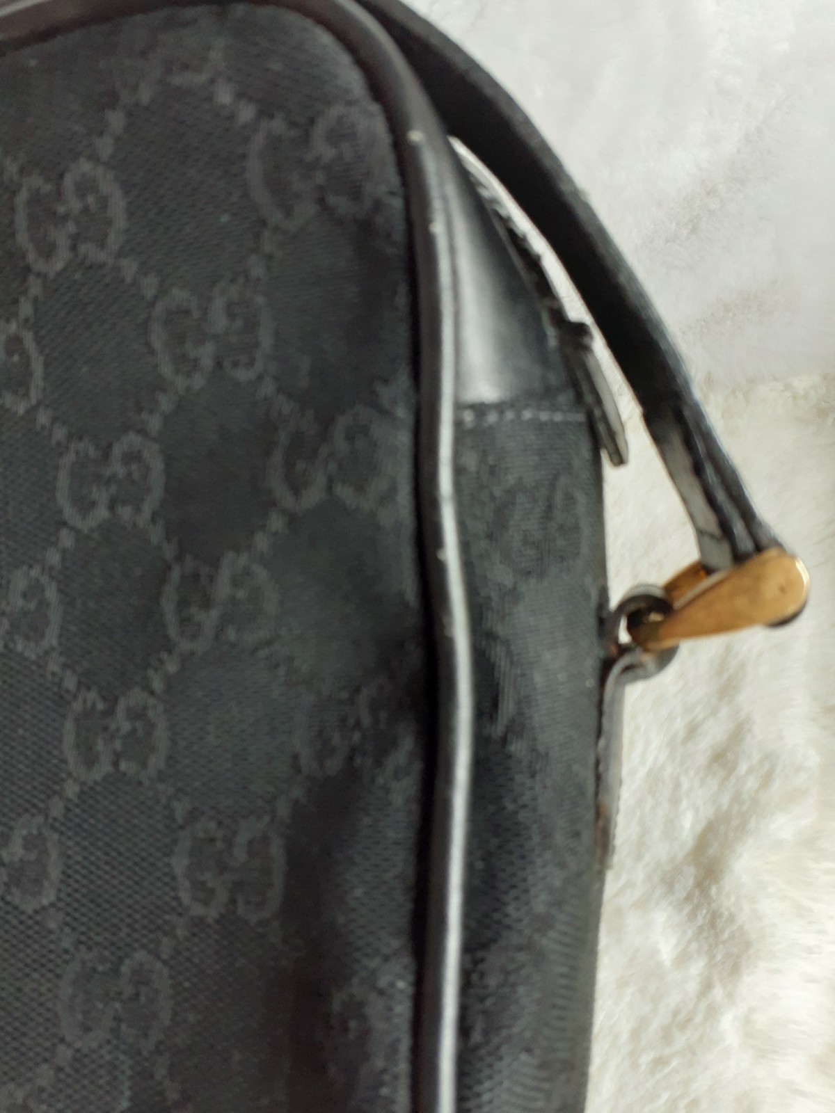 Vintage Designer Ophidia Gucci Crossbody Black W/ Web Sherry Line Pre-Owned Fair