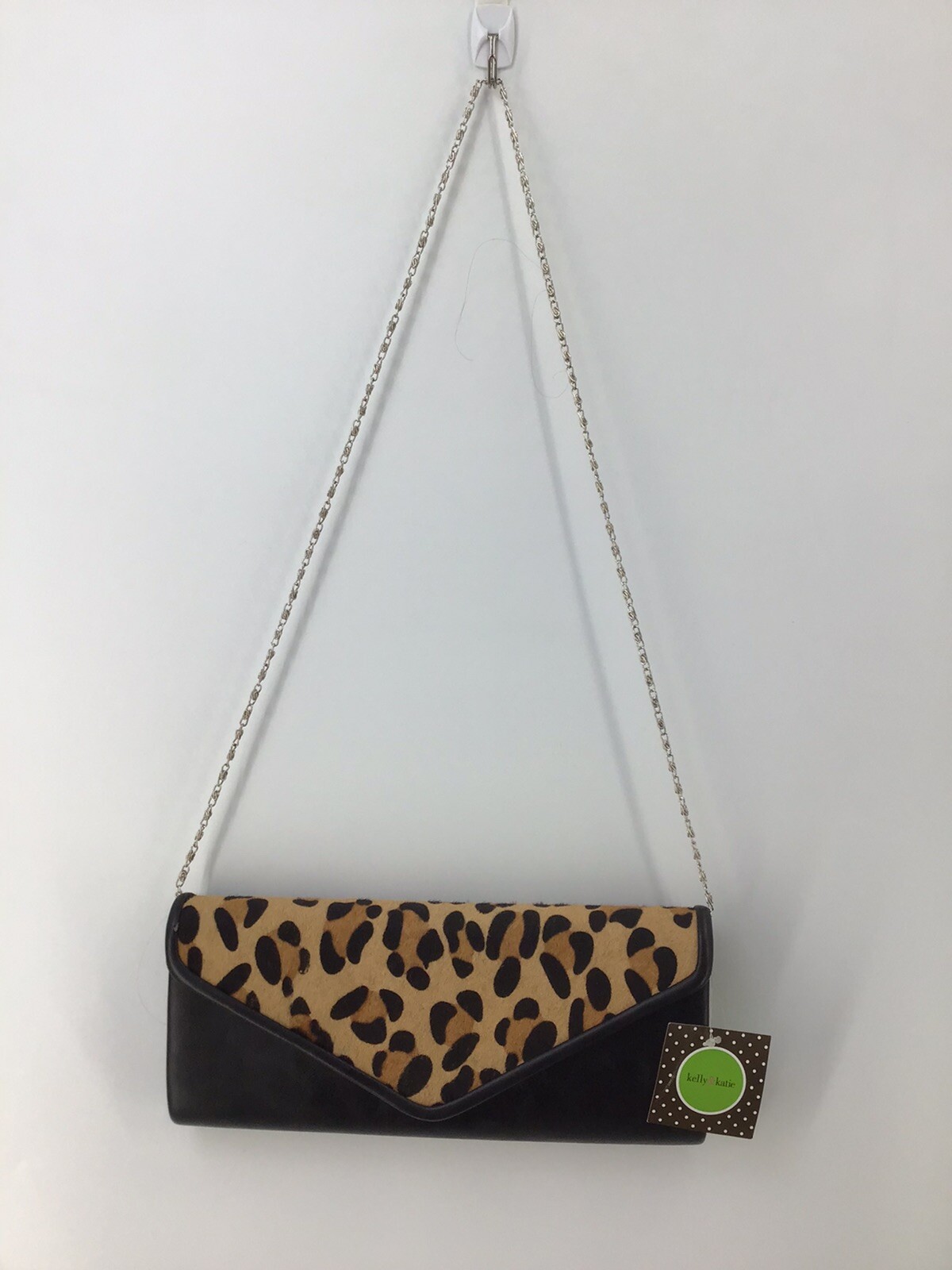 NWT New Kelly & Katie Black Handbag Purse Faux Leather Cross-body Evening Bag