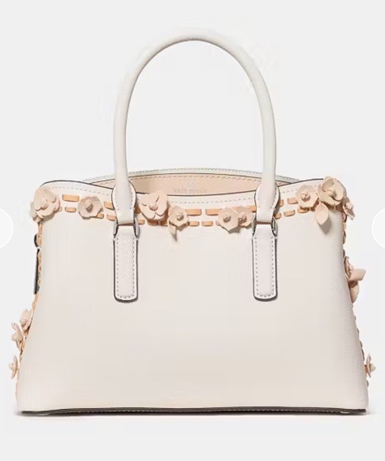 NWT Kate Spade New York Thompson Street Floral Small Satchel Bag Fresh Peach