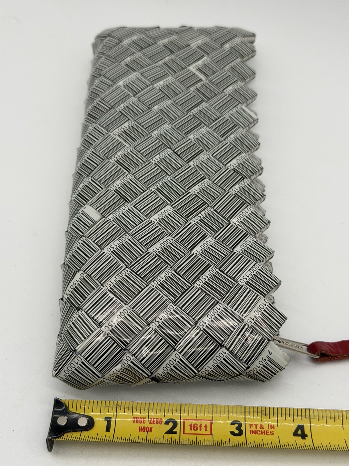 Nahui Ollin Barcode Candy Wrapper Clutch Bag