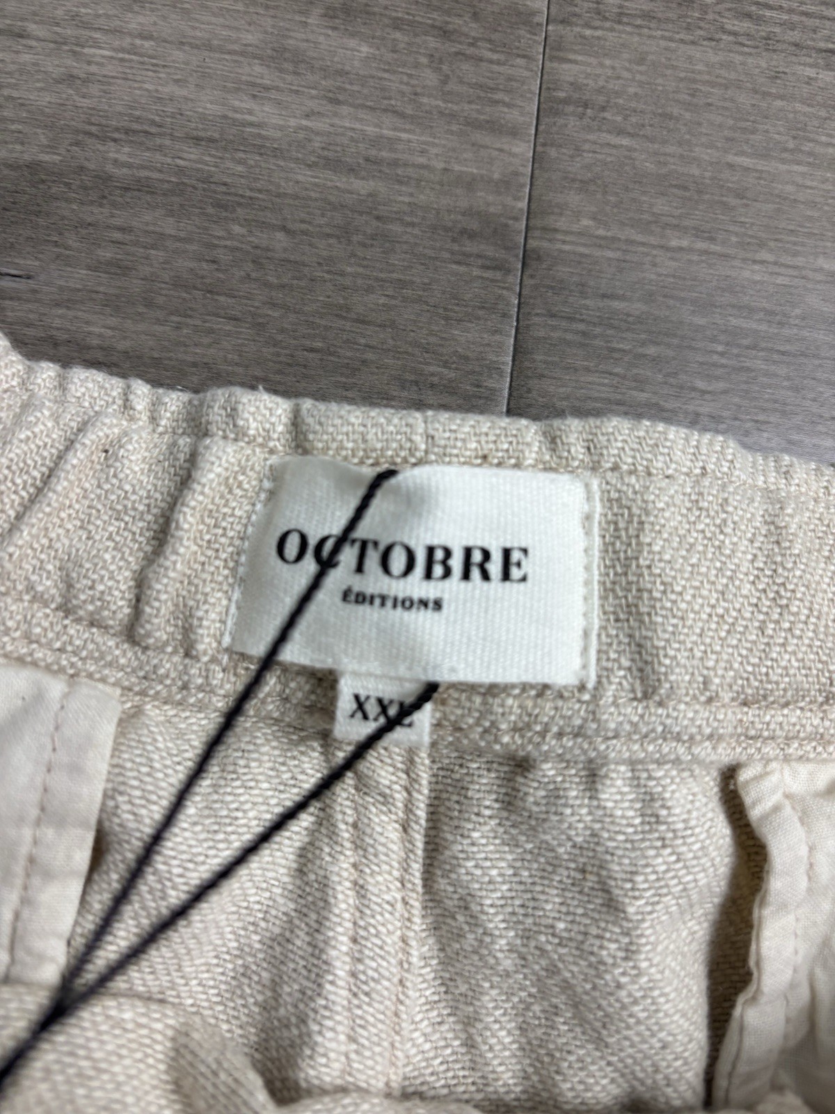 Octobre Éditions Men’s Short Priam Naturel Shorts Men’s Size 2xl Cotton Beige