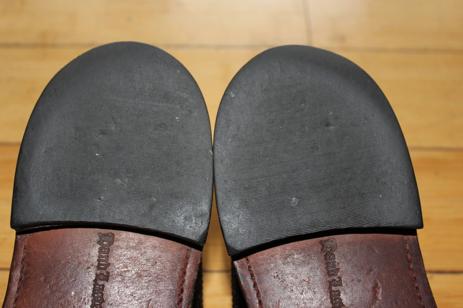 Vtg Bostonian Crown Windsor 9.5 D Leather Wingtip Oxford Dress Shoes Land Laster