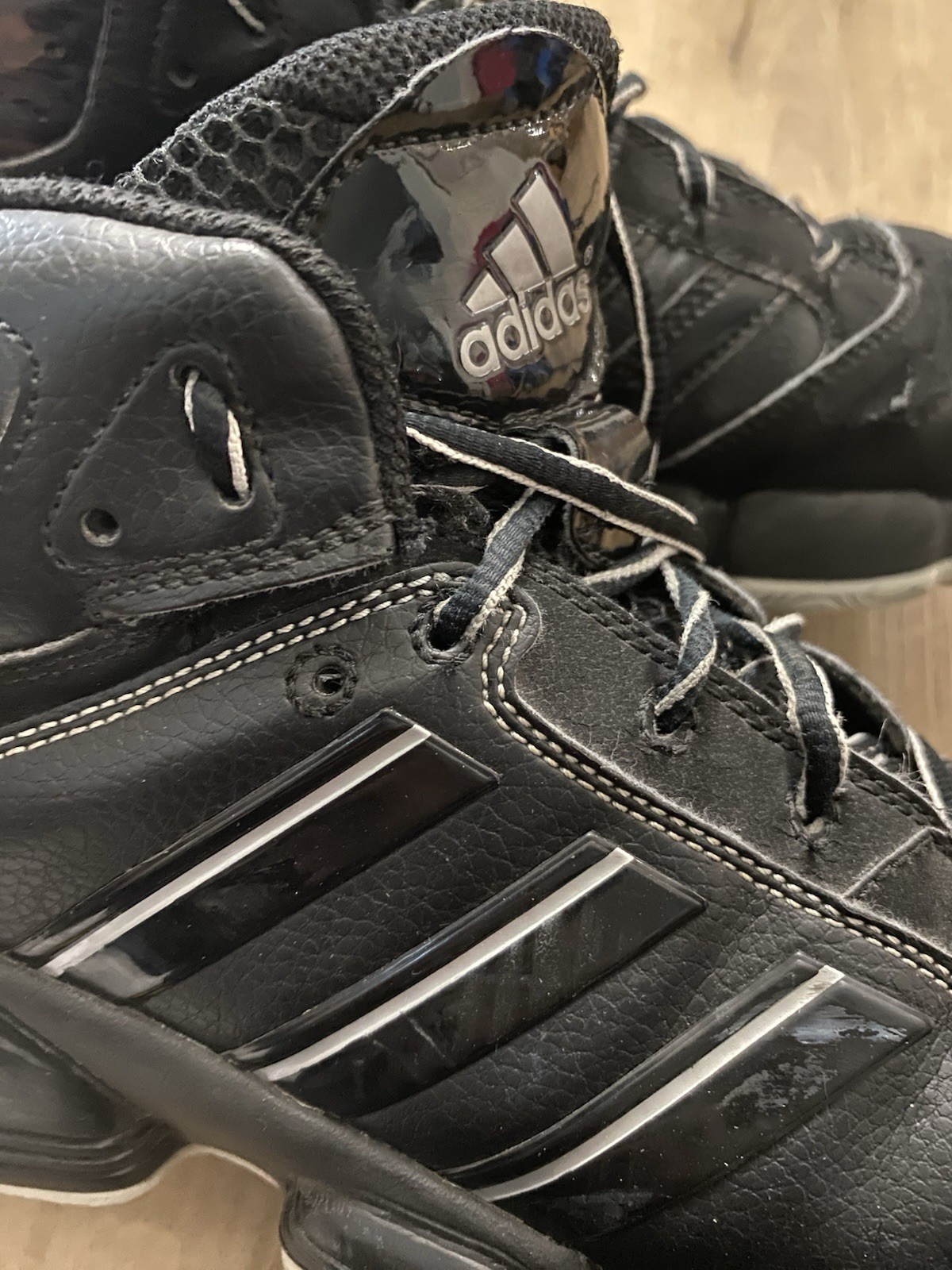 Adidas Retro Black/Grey Basketball Shoes Size 8.5 With Boost Technology