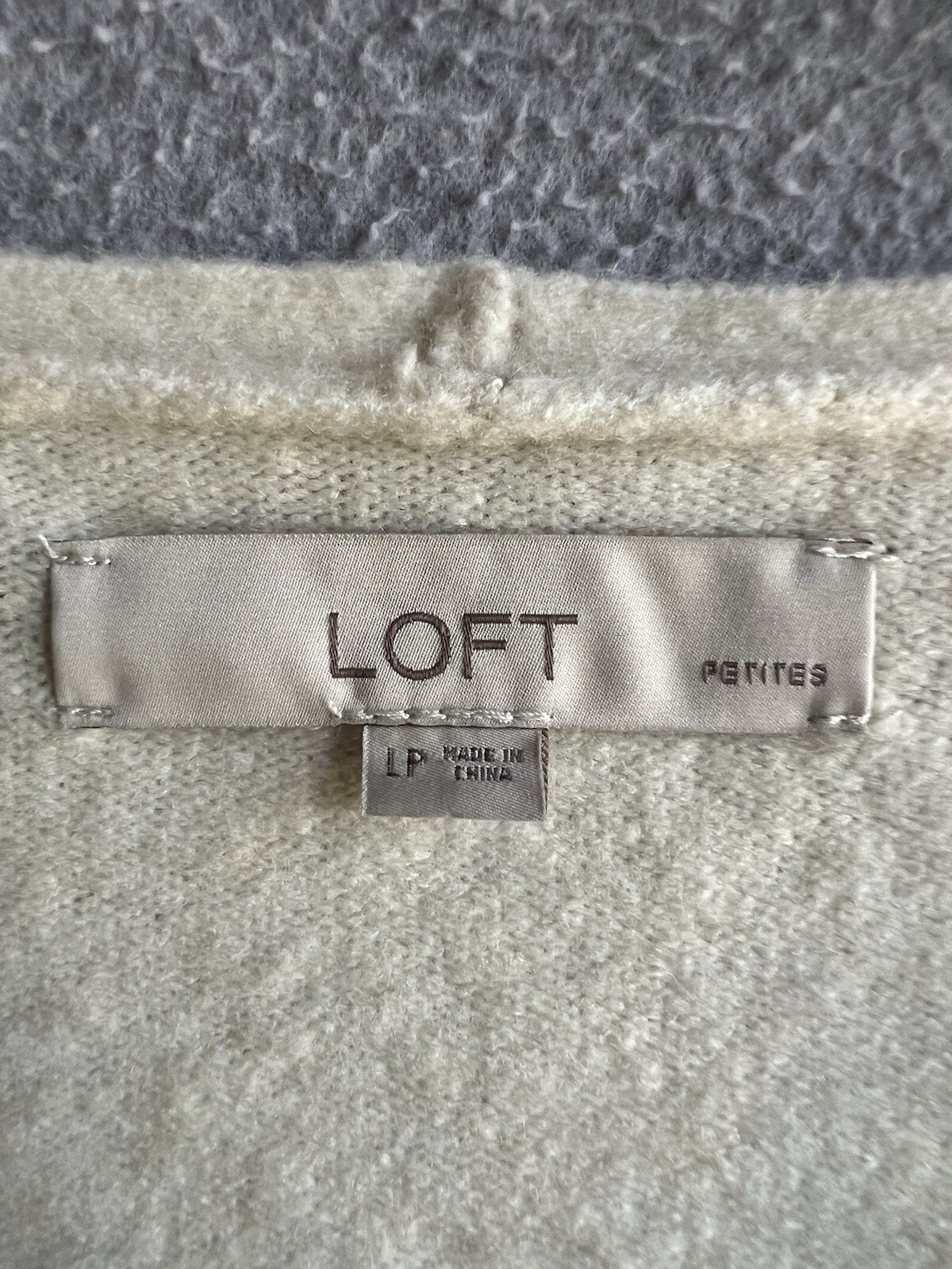 Loft Sweater Womens LP Striped Colorblock V-Neck Wool Blend Academia Preppy