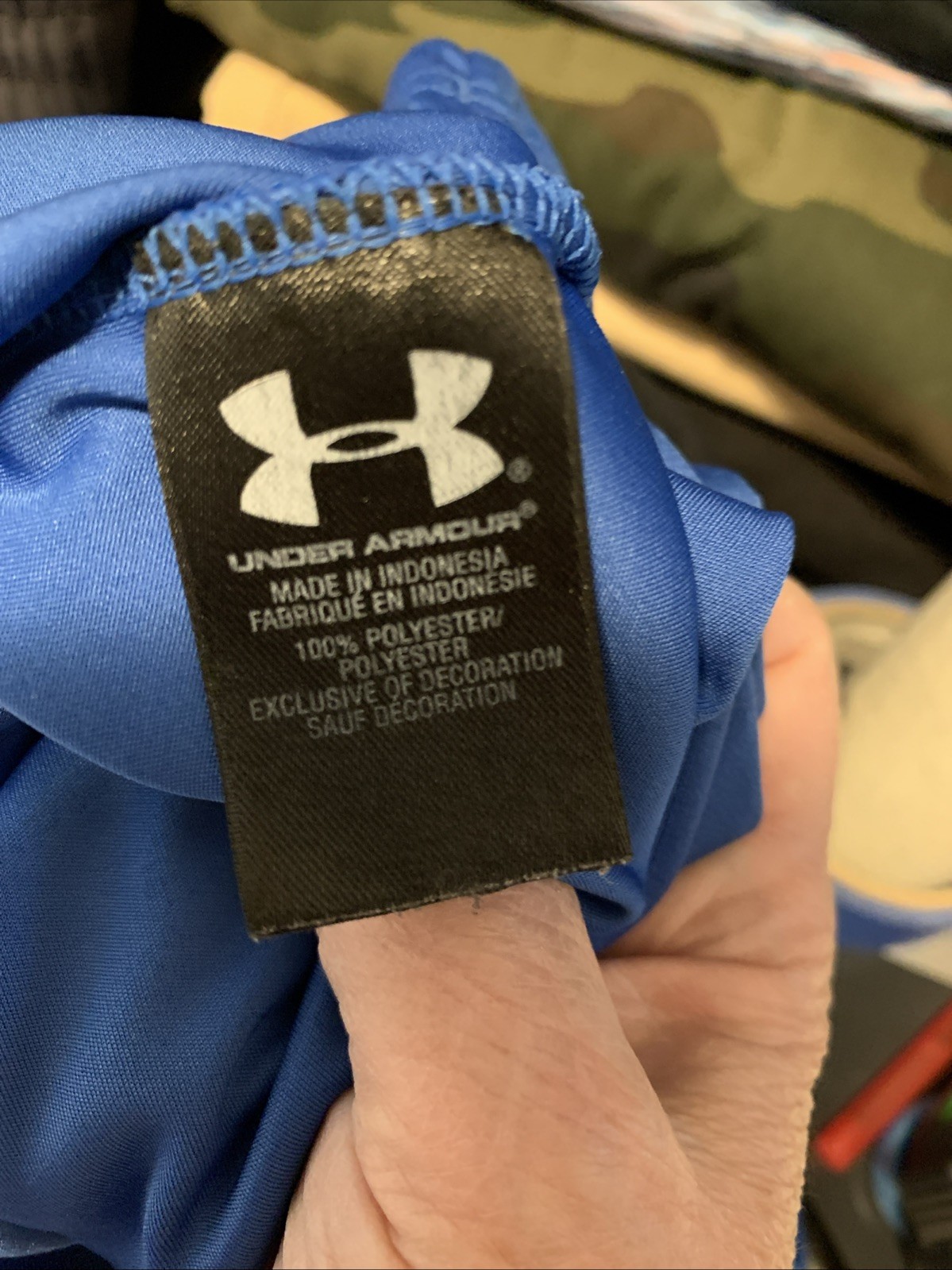 Under Armour Shirt Mens XL Regular Quarter Zip Pullover All Season Gear Run Blue