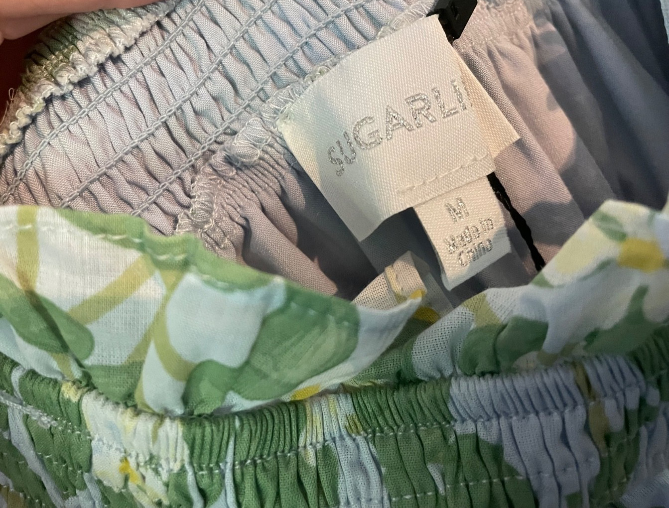 Sugarlips Kiany Floral Magna Town Maxi Dress in Lt-Blue-Green Size M – NWT