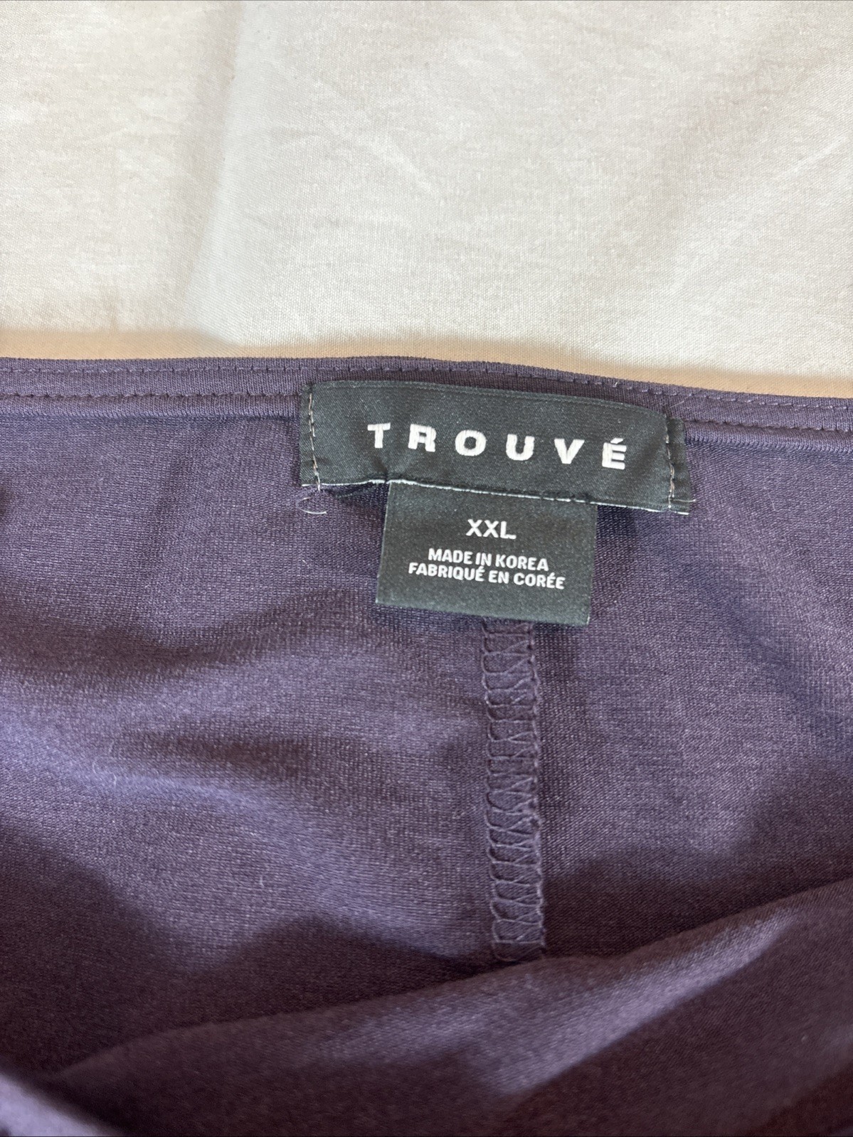 Trouvé Eggplant Side Ruched Sz 2XL Dress Pleated New Purple Night Casual Comfort