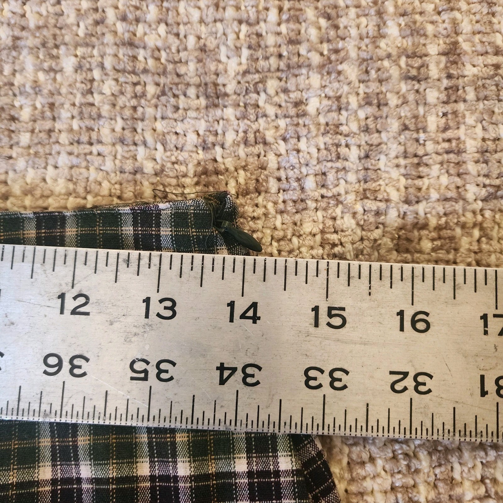 American Eagle Outfitters Green Purple White Plaid Twill A-Line Short Skirt 4
