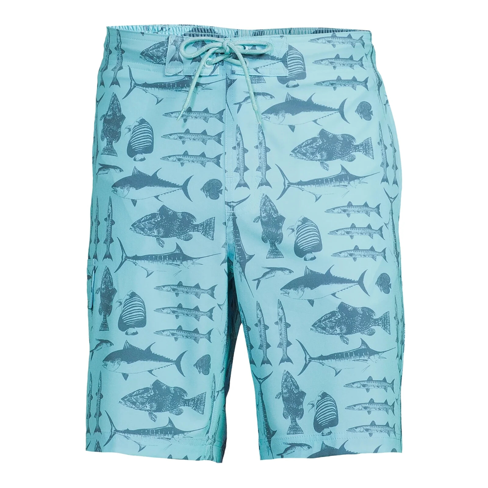 George 9″ Eboard Short with Stretch Men’s Blue Polyester Pull-On, Size M (32-34)