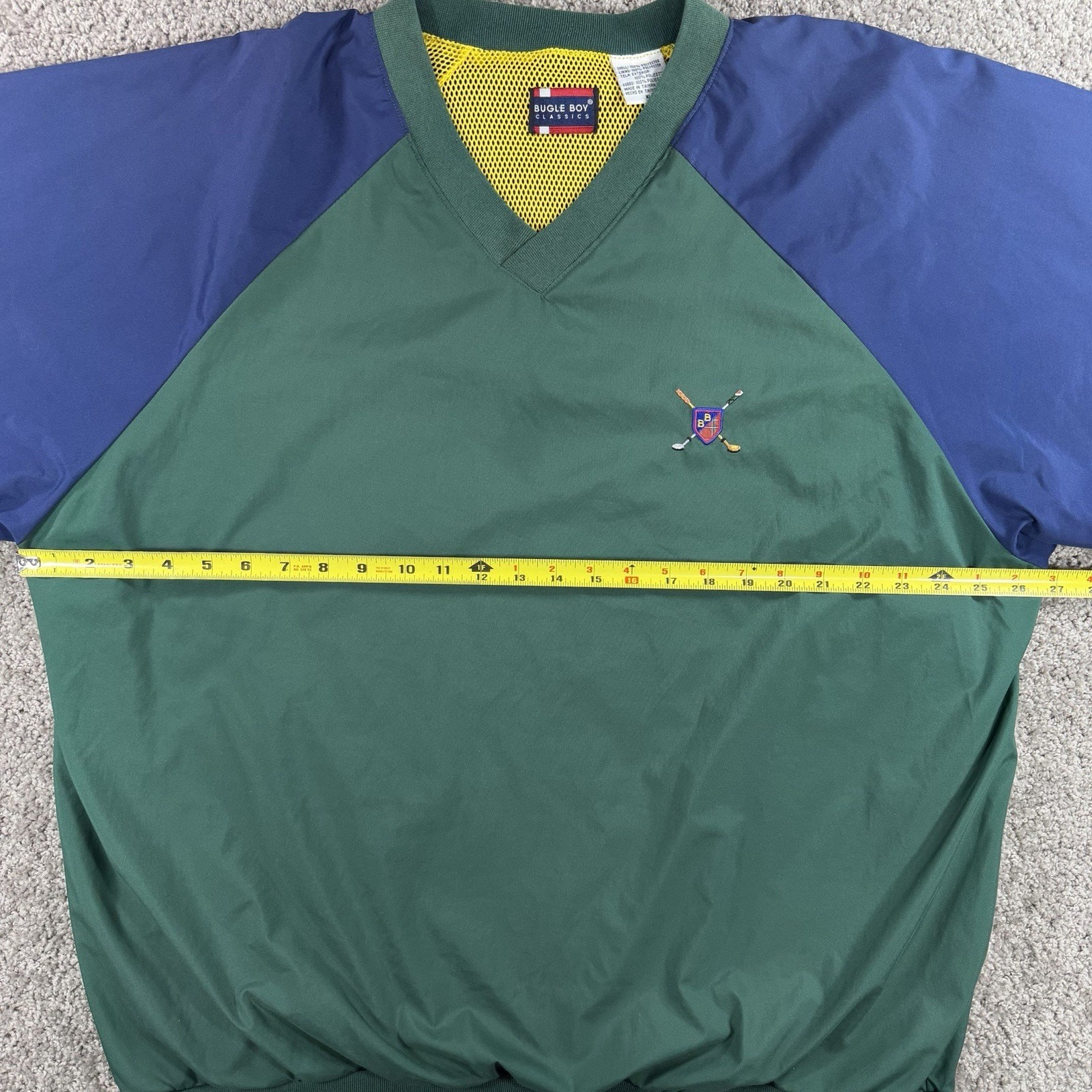 VINTAGE Bugle Boy Classics Colorblock Golf Pullover Windbreaker Men’s XL 90s Y2K