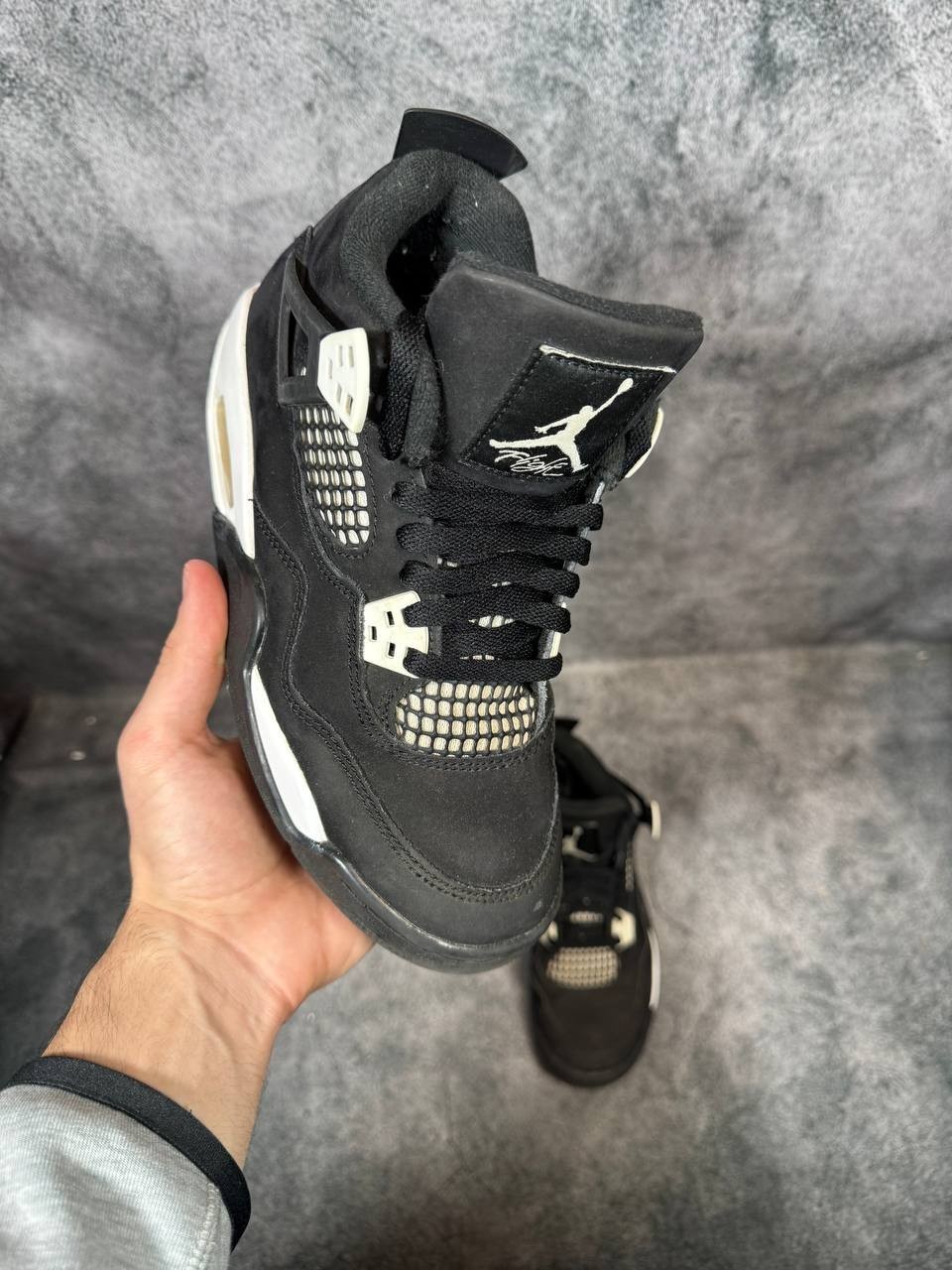 Size 5Y | Jordan 4 White Thunder No Box | Pre-Owned