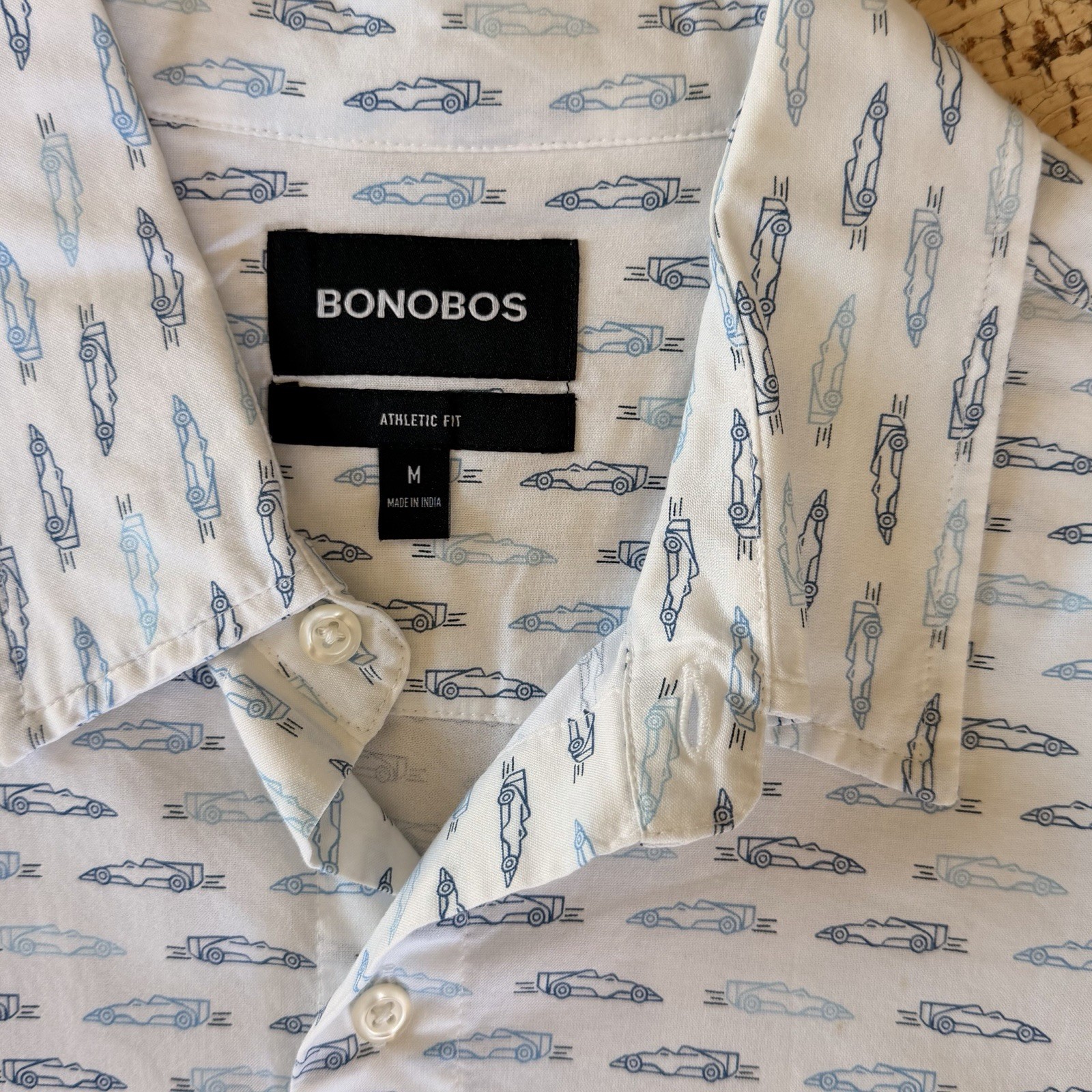 Bonobos Men’s Athletic Fit Short Sleeve Button Down Medium
