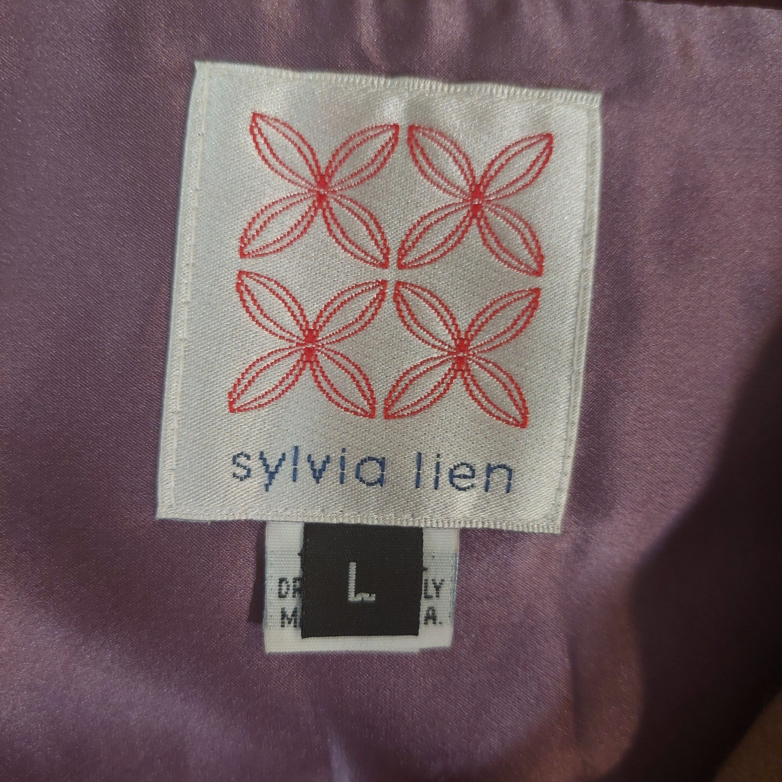 Sylvia Lien Wool Cape Wrap Womens Large Camel Tan Red Toggle Button Made in USA