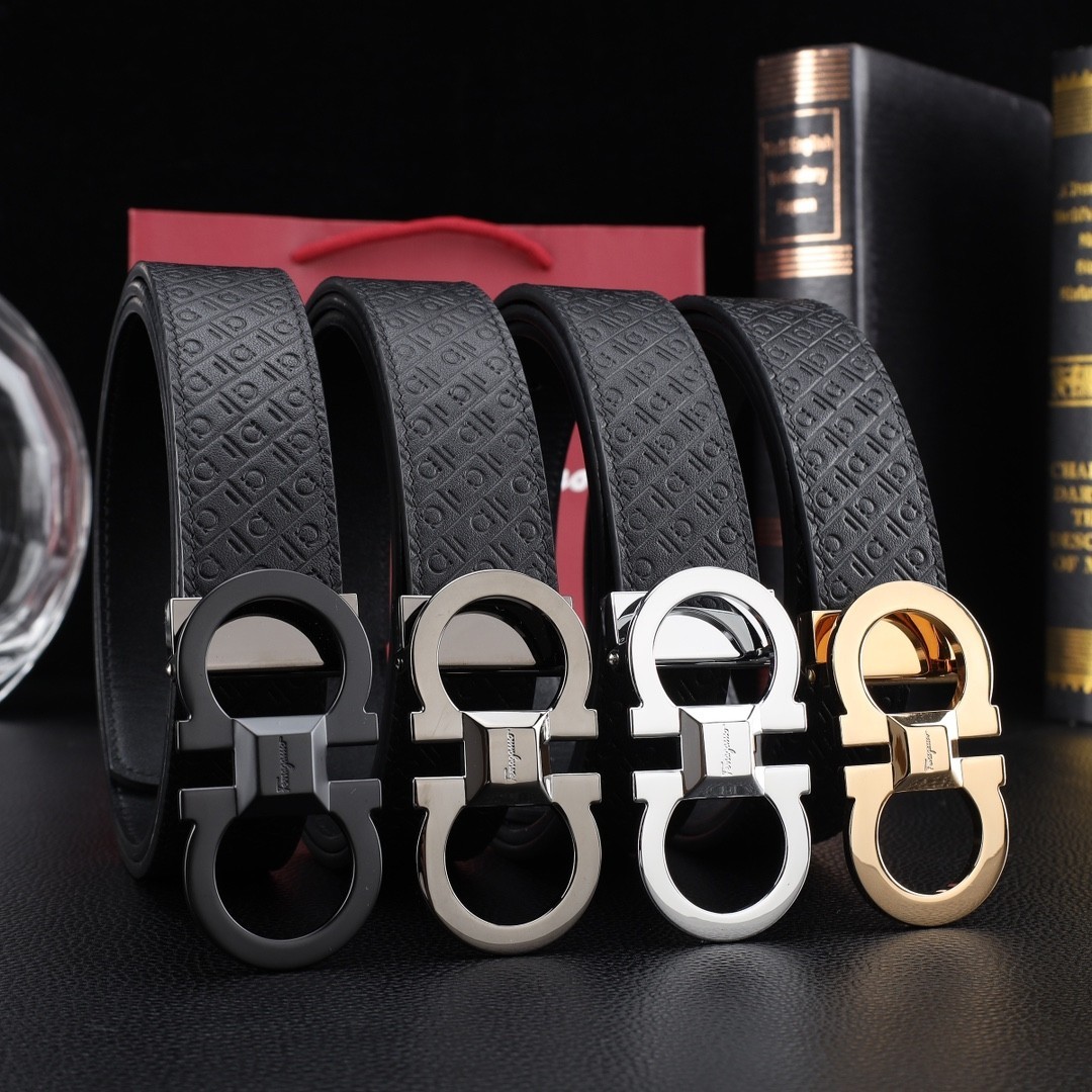 Italian Made Ferragamo Belt Gift Width:3.5cm/1.37in