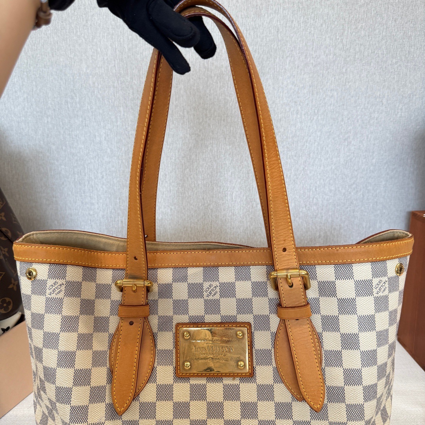 Louis Vuitton Pre-Owned Authentic Tote 35*29*17cm Free Tracked Shipping