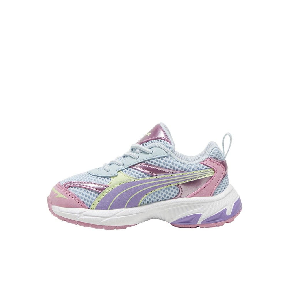 PUMA Morphic Mystery Garden Lace Up Toddler Girls Blue, Pink Sneakers Casual Sh