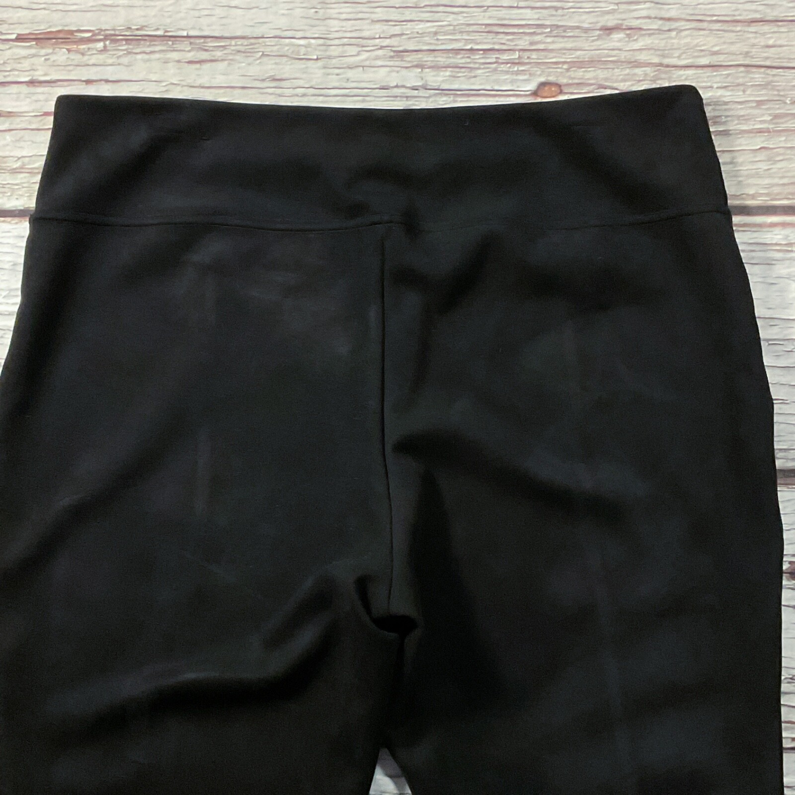 Andrew Marc Womens Pants size 2X Black Pull On Stretch Faux Suede Ankle x29″insm