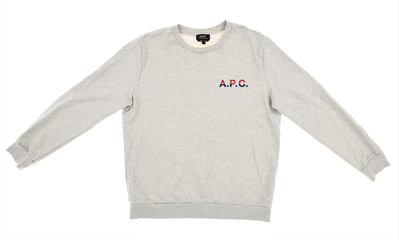 A.P.C. 280560 Grey VPC Sweatshirt Men’s, Size Large