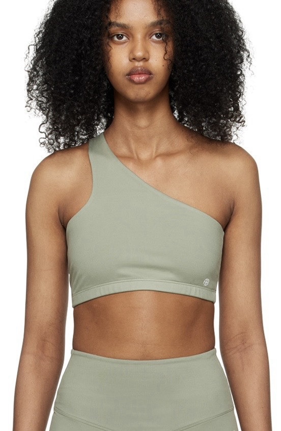 New nwt Anine Bing Jules Artichoke/Green Sports-Athletic Bra Size Medium