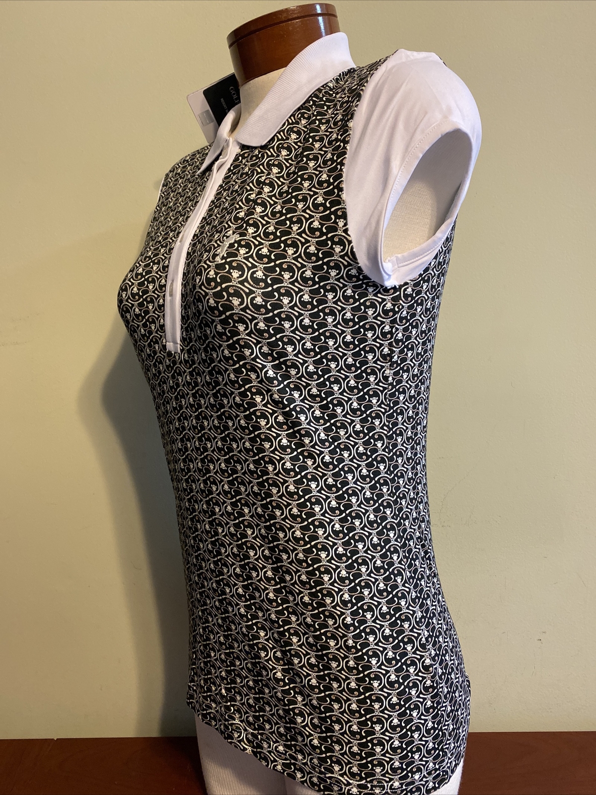NWT Golfino Ladies Short Sleeve Polo 2330628 890 Black 4 6 8 10 12 14 16 18 NEW