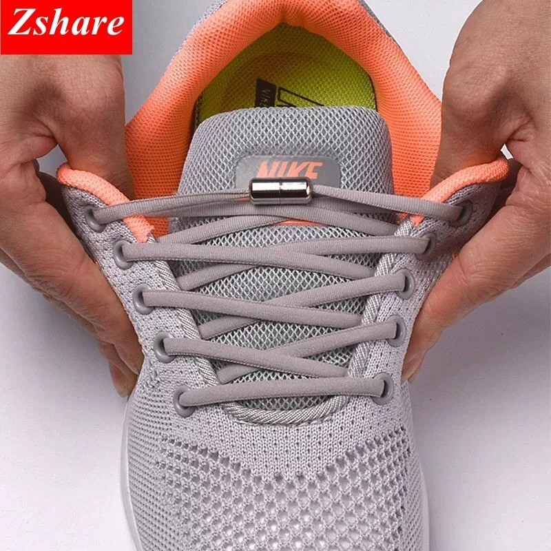 No Tie Elastic Lock Shoe Laces ShoeLaces Strings for Kids Adults Sneakers