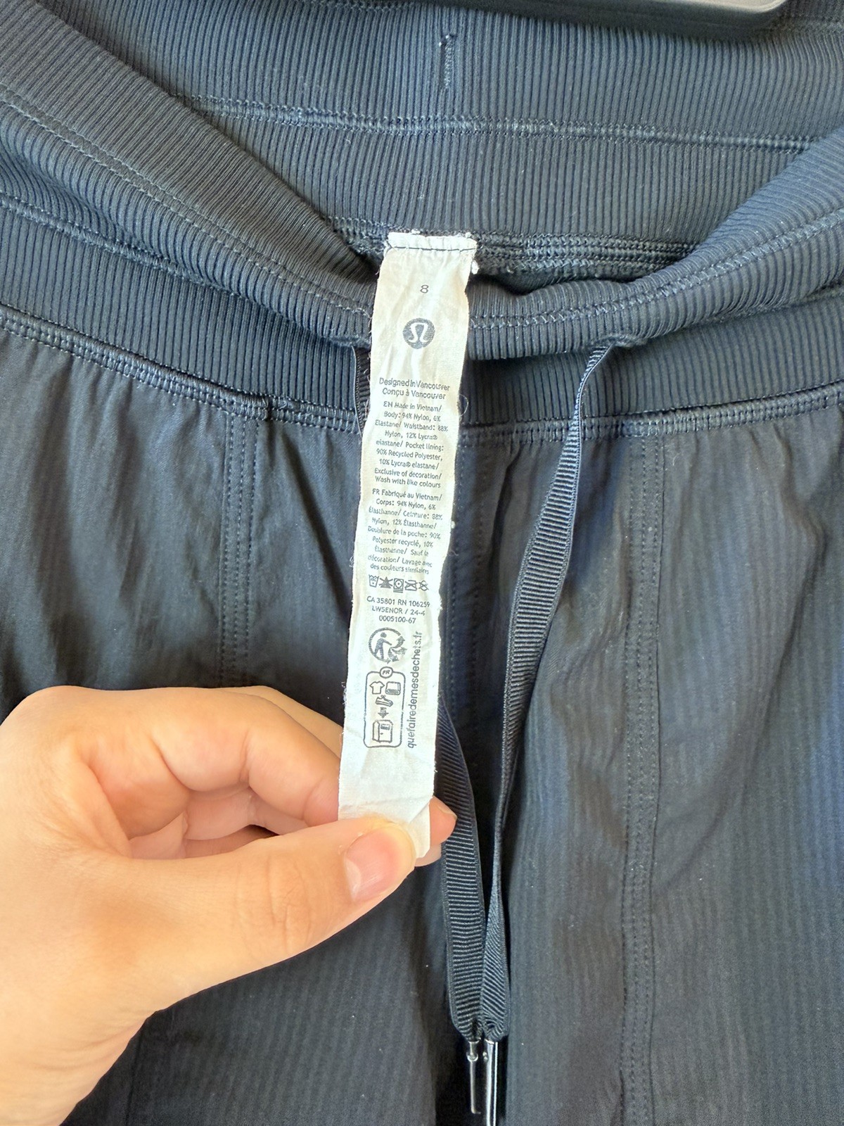 Lululemon Dance Studio Pant Black Straight Leg Women Size 8