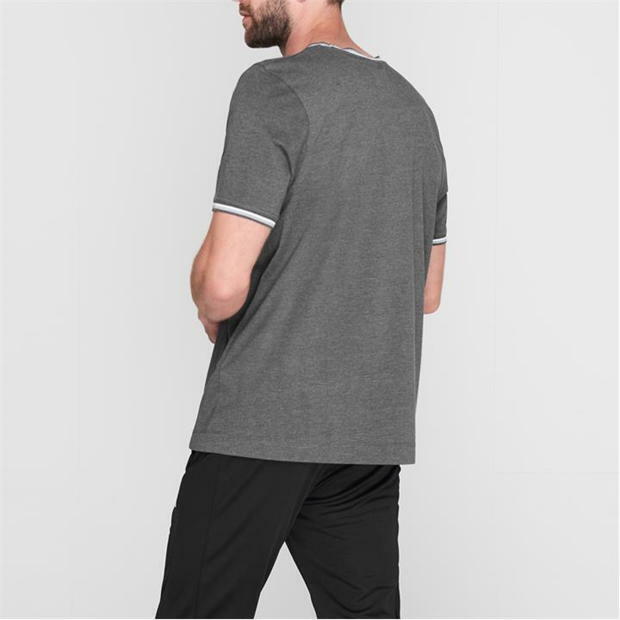 Mens Slazenger 100% Cotton Tipped Crew Neck T Shirt XS S M L XL XXL 3XL 4XL BNWT