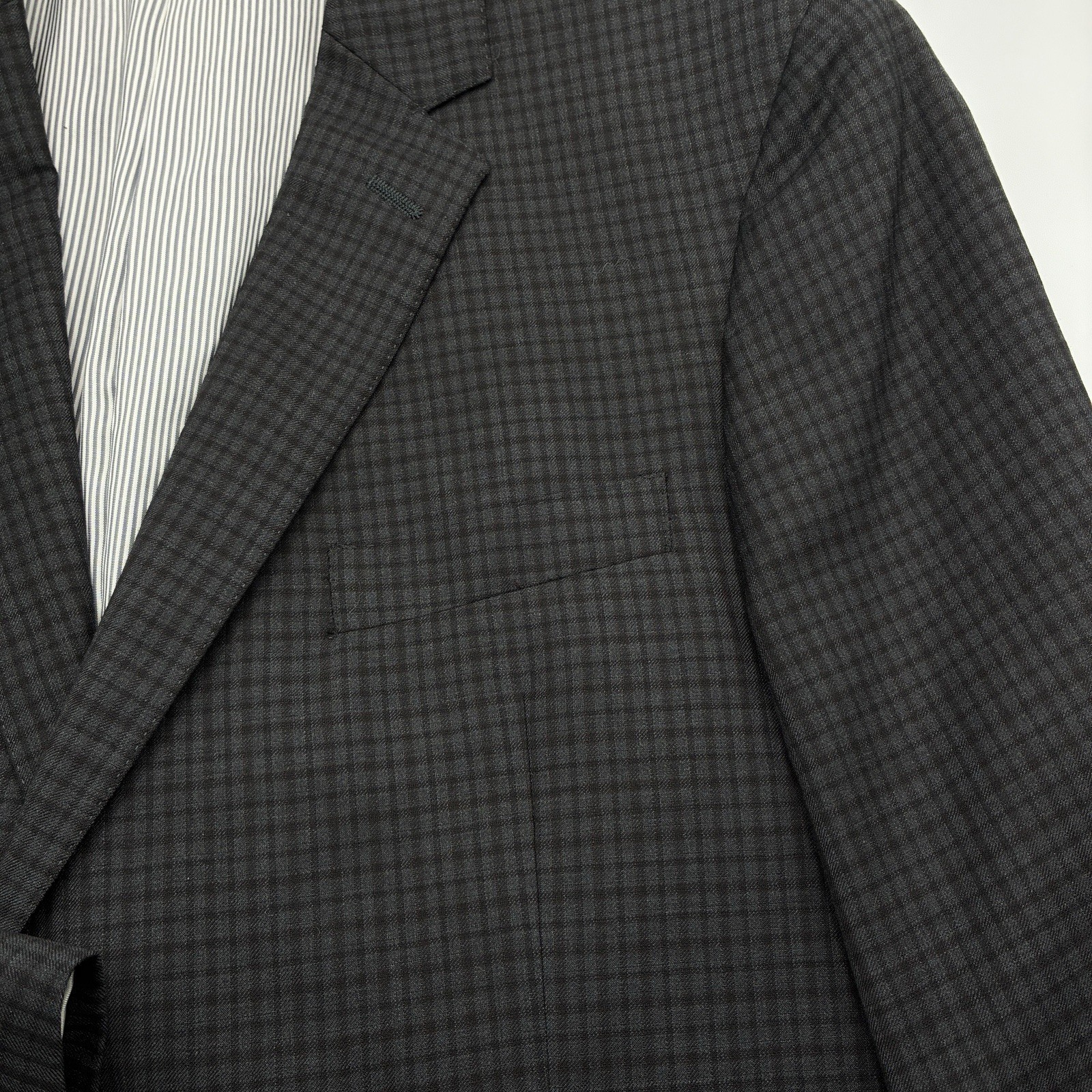 Todd Snyder Mayfair Fit Blazer 44R Charcoal Guncheck Wool USA Made Mens