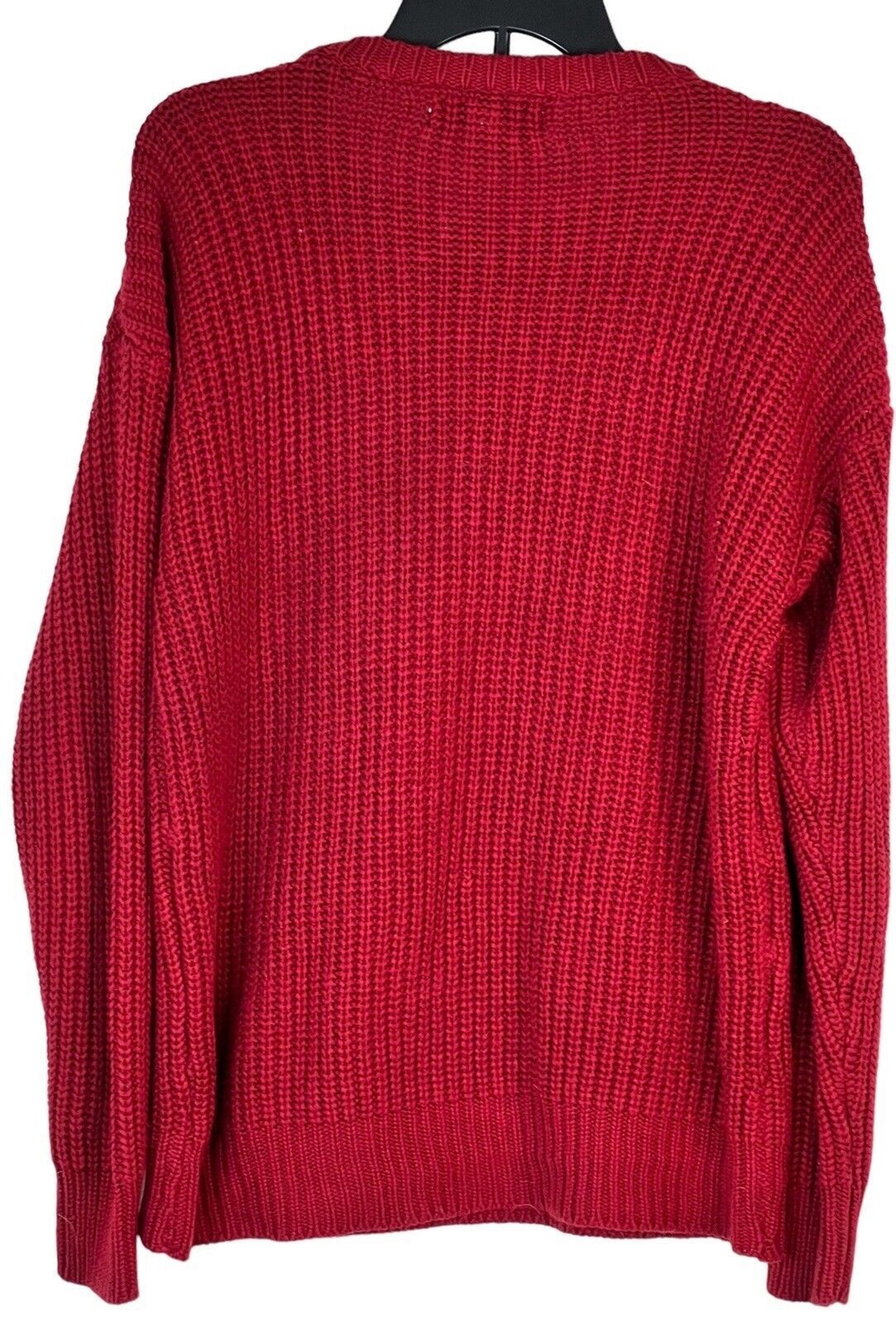 Harbour Classics Crew Red Sweater Oversized Small Preppy Collegiate Old Money