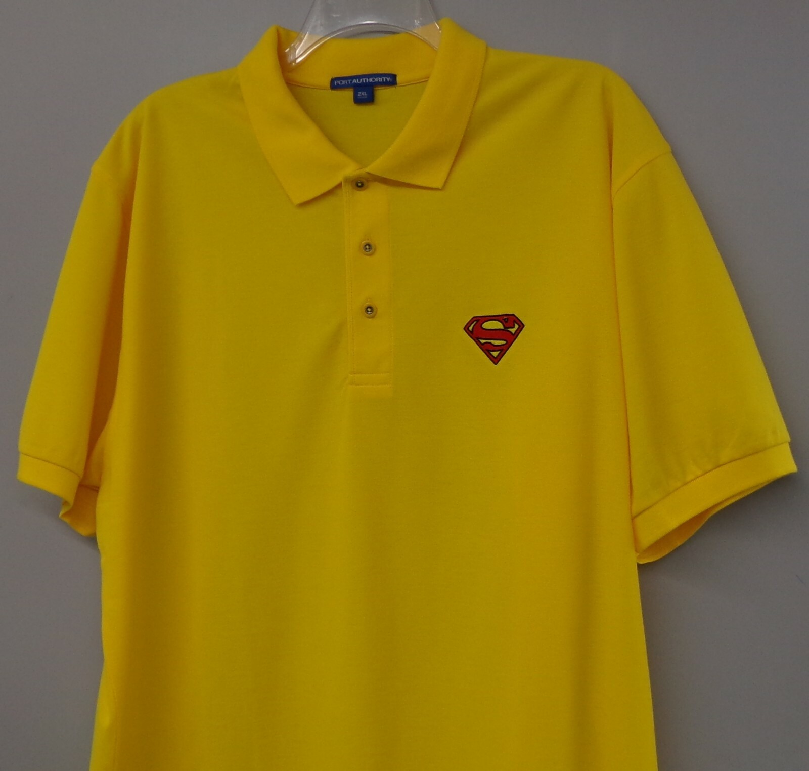 Superman Insignia Embroidered Mens Polo XS-6XL, LT-4XLT Krypton Lex Luther New