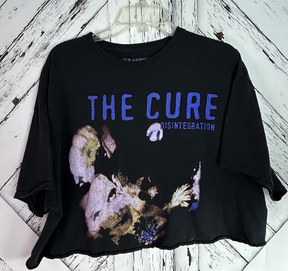 The Cure Womens XL Disintegration TShirt Prayer Tour 1989 Goth Punk Band Black