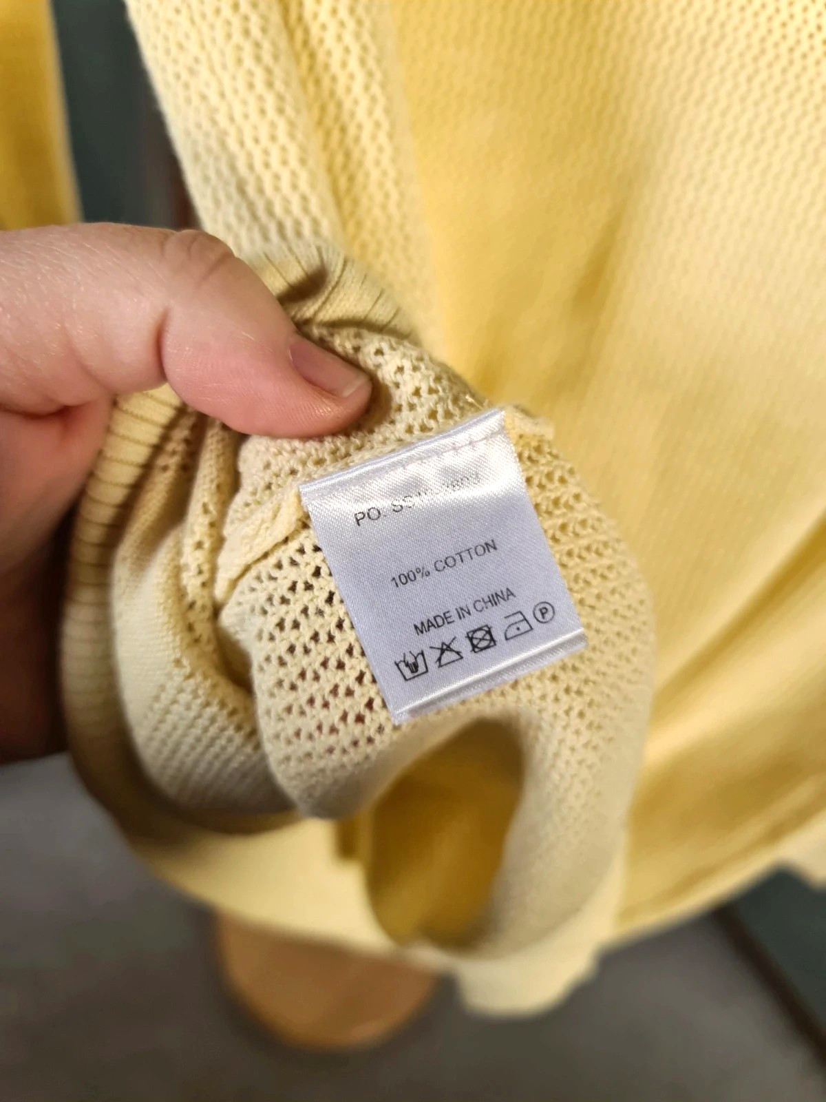 Hush Lemon Yellow Cotton Star Jumper Mesh M Luxury Bright Fun Layers Knitwear