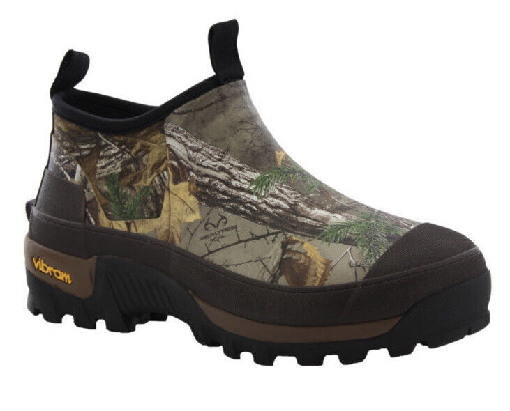 WESTERN CHIEF MEN’S REALTREE NEOPRENE RUBBER ANKLE BOOTS VIBRAM BROWN 6321046B