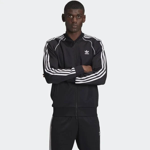 adidas Originals Men’s Superstar Track Jacket | Retro 3-Stripes Zip-Up