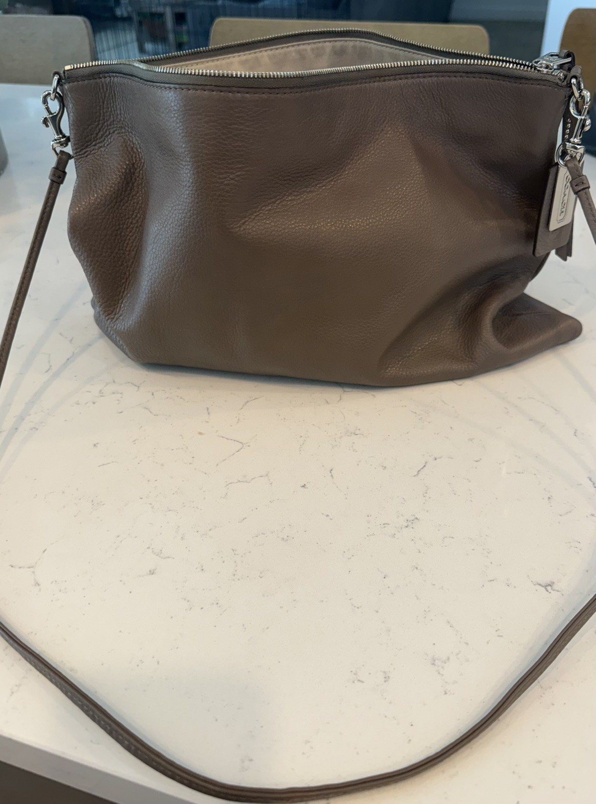 COACH Bleecker Daily Shoulder Bag -Taupe
