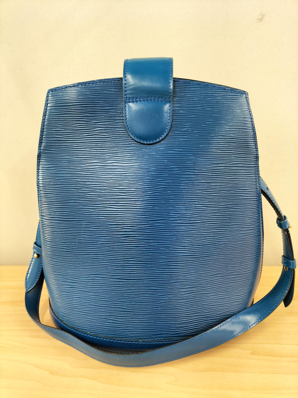 Louis Vuitton Cluny Shoulder Bag Blue 10.6 inch
