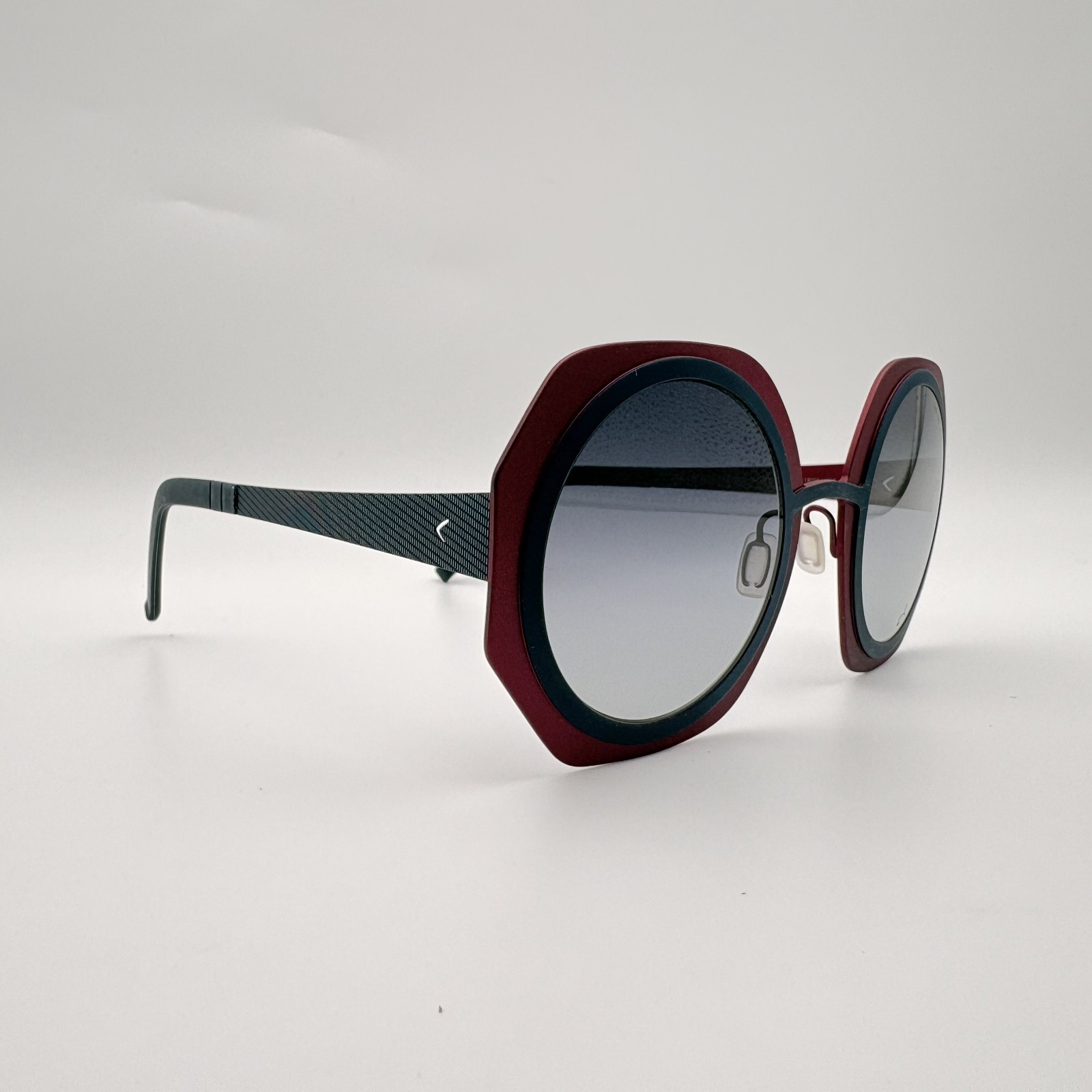 NEW Blackfin Coral Cove BF871 1049 Blue Red Titanium Italy Sunglasses 51-28
