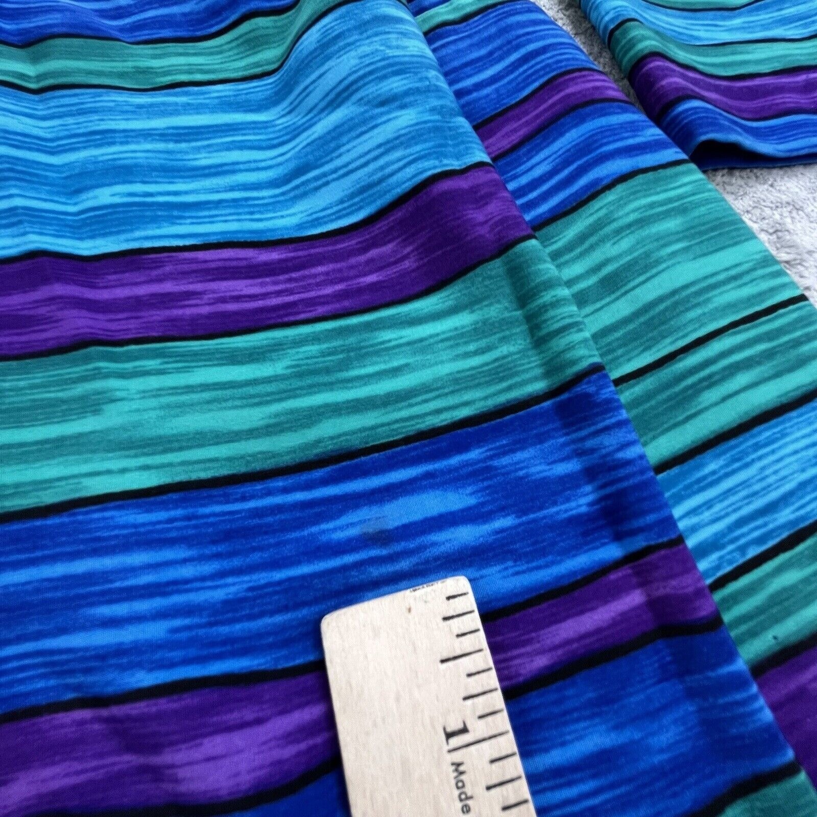 VTG Michael & Company Womens 8 ColorBlock Purple Rave Blouse Tunic USA Made BOHO