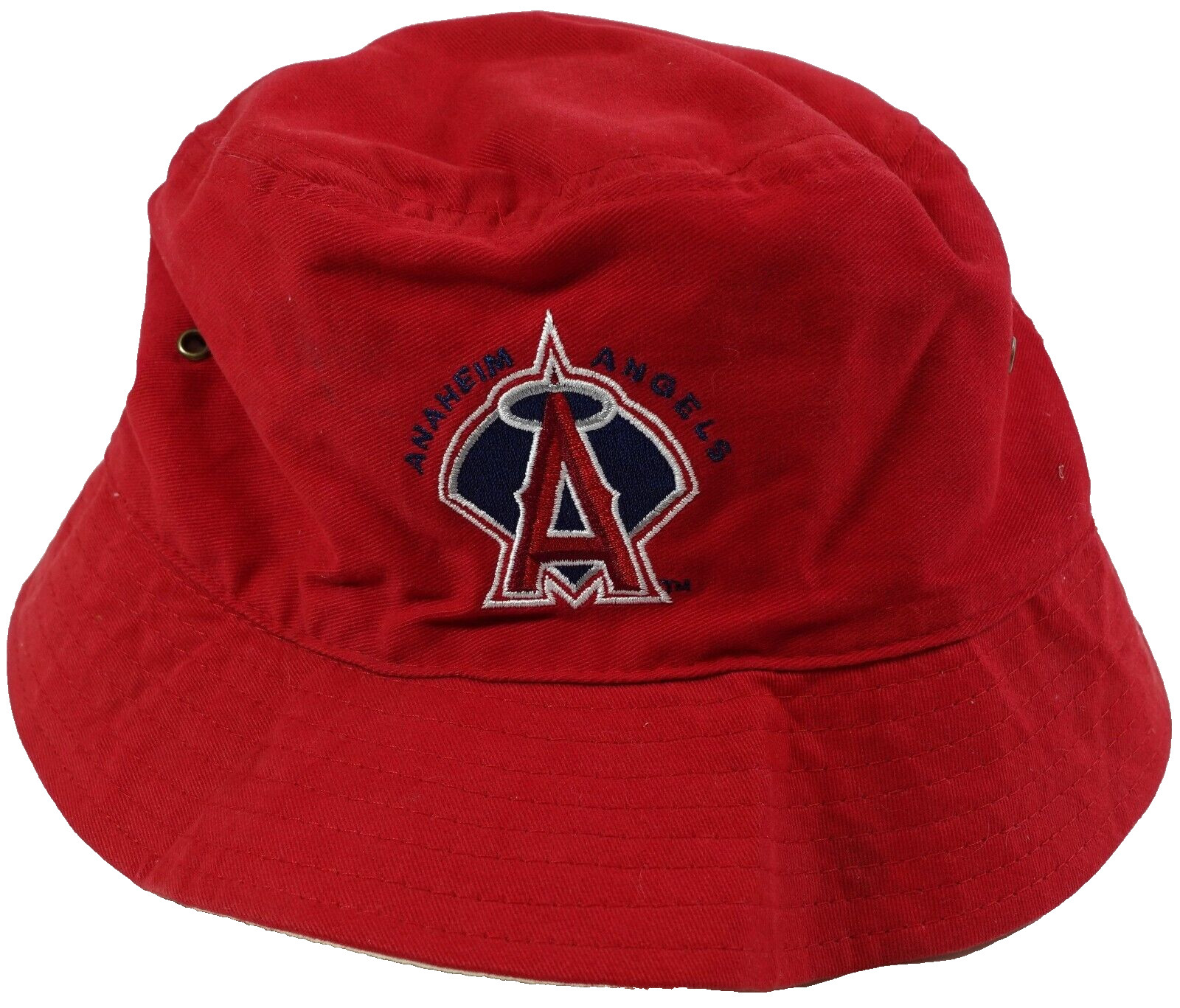 Anaheim Angels MLB Baseball Rally Time Reverse & Shell Club 95.5KLOS Bucket Hat