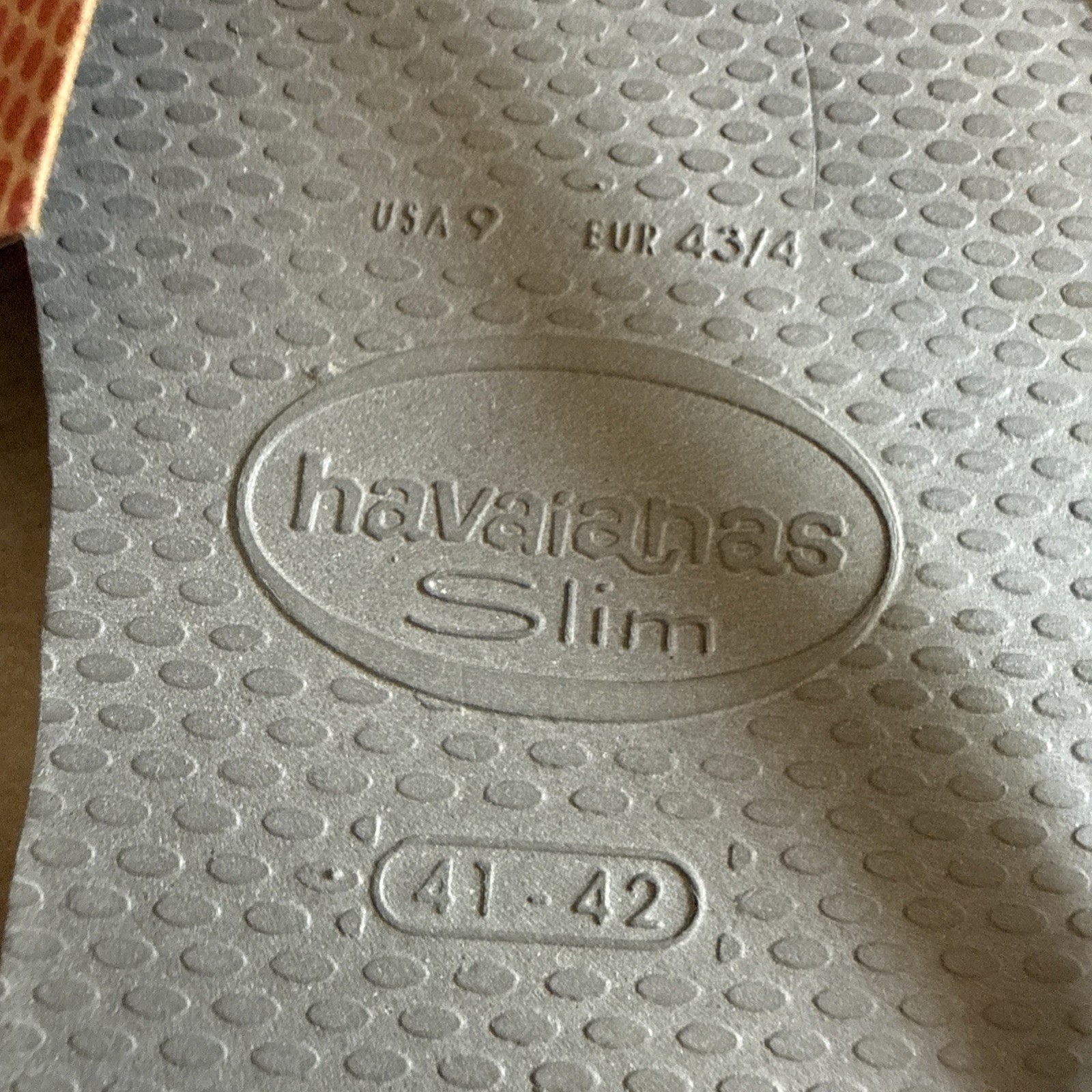 Havaianas Slim Grey Silver Flip Flops EU 41/42 – New