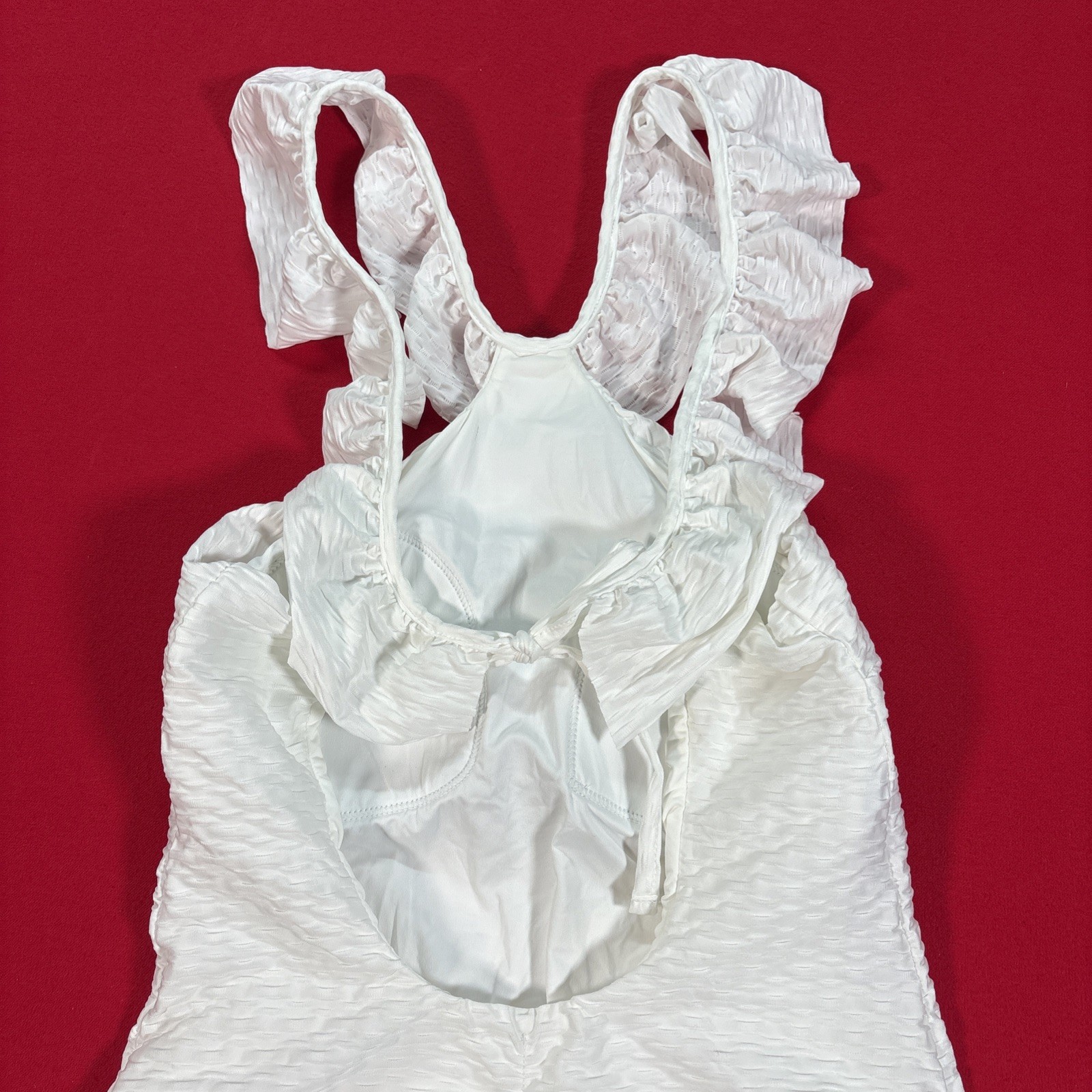 Corpo women’s 1 piece Natural White swimsuit size Medium High End Swimwear W15
