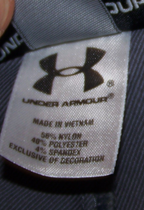 NEW UNDER ARMOUR Nylon Polyester Spandex Golf Shorts PINEHURST RESORT Sz 34 Gray